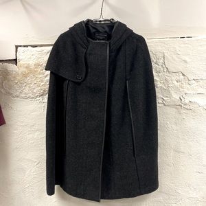 Barney’s Wool Cape with leather trip
